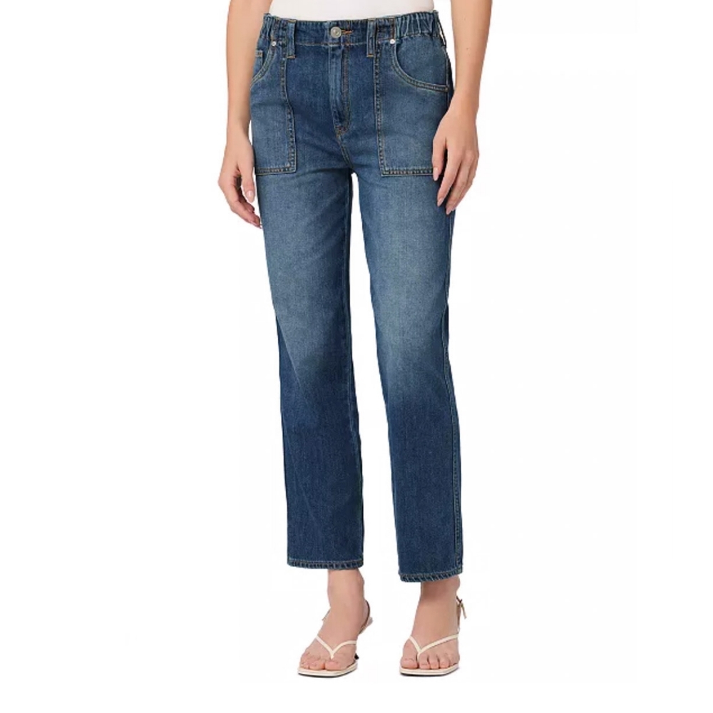 HUDSON Remi High Rise • Straight Leg Jeans • Elastic Waistband • Soft Denim 29